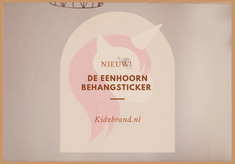 Nieuw! De eenhoorn muursticker.
